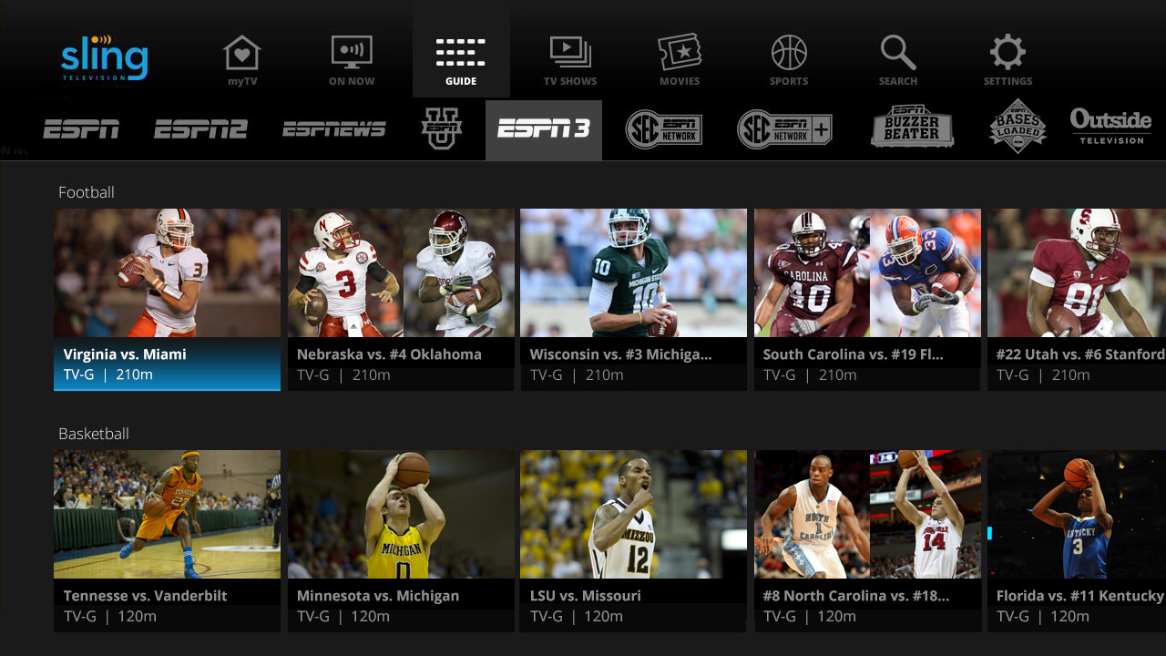 ESPN3 Is Coming to the Sling TV Channel Guide